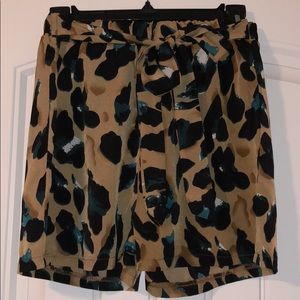 Leopard print shorts